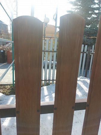 Металлоштакетник полукруглый 87мм