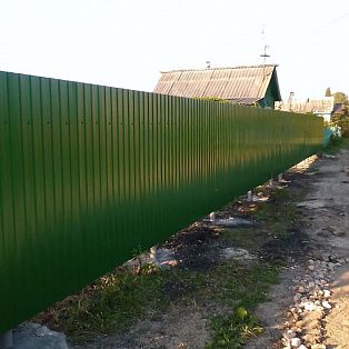 Замена забора на дачном участке
