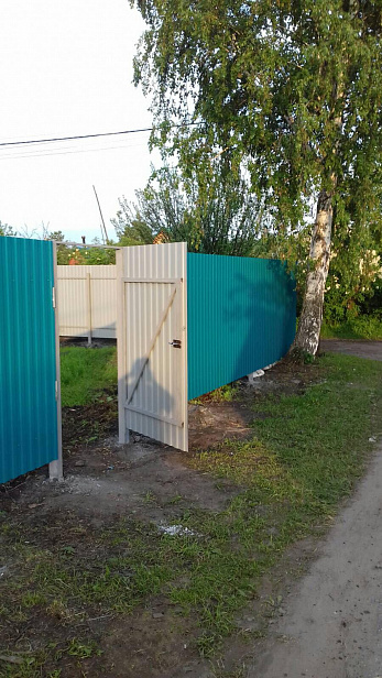 Установка нового забора 
