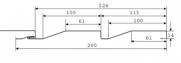 Корабельная доска RAL 7004 серый