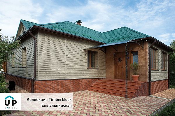Виниловый сайдинг - Тимберблок Ель ирландская