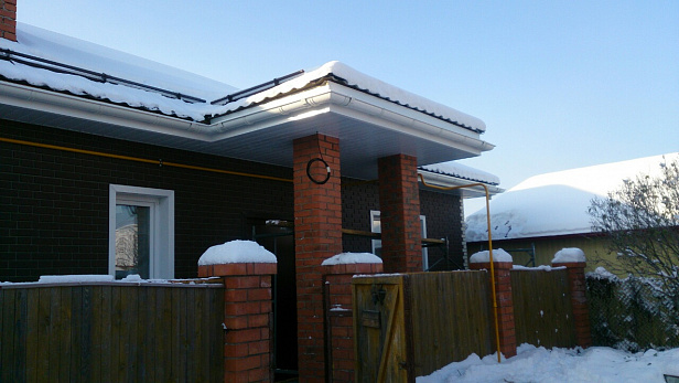 Облицовка  дома из газоблоков фасадными панелями