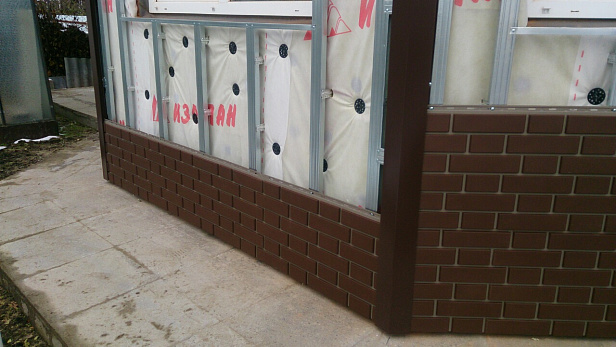 Облицовка  дома из газоблоков фасадными панелями