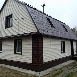 Утепление и облицовка фасада, монтаж водостоков