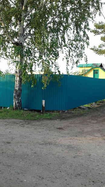 Установка нового забора 