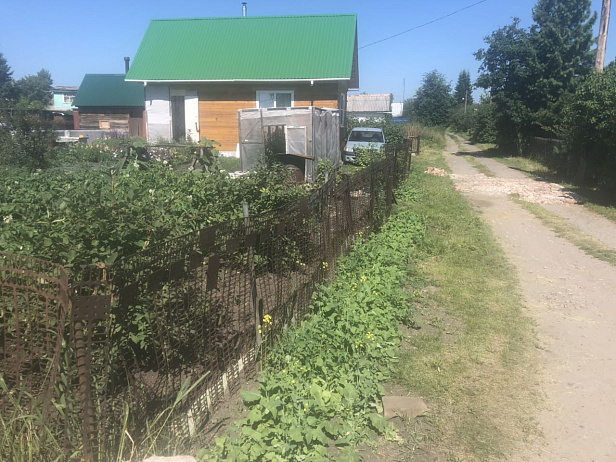 Новый забор на даче