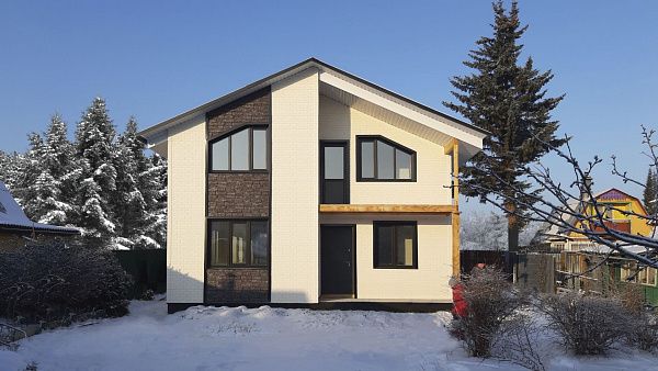 Фасадная панель Крымский сланец, янтарь