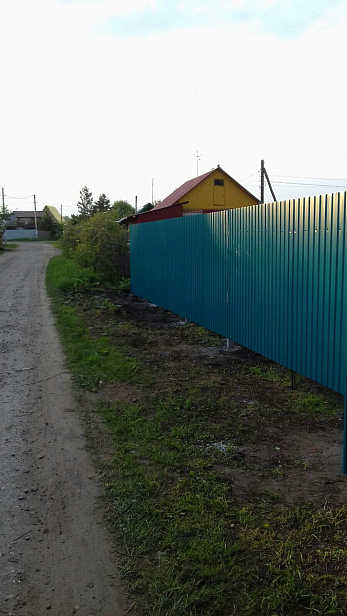 Установка нового забора 