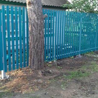 Установка нового забора 